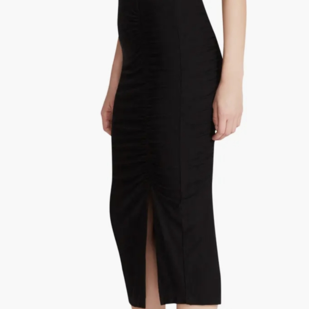 BB Dakota The Ruched Away High Waist Midi Skirt